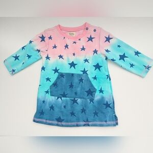 ✨HOST PICK✨NWT Hatley Baby (9-12 mnths) Pink&Blue Ombre Stars French Terry Dress